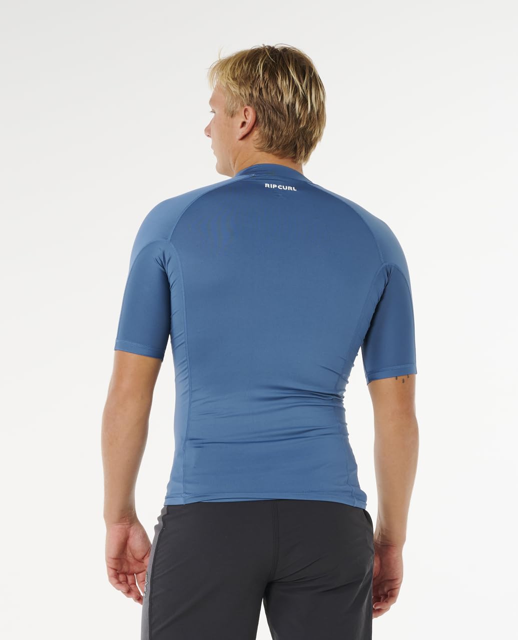 Rip Curl Waves UPF 50 Performance Short Sleeve Rashguard Camisa de protección de Sarpullido Hombre