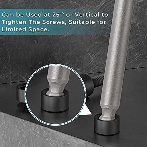 Ball End Hex Head Allen Wrench Drill Bit Set, Lattook 7Pcs Metric S2 Steel Hex Bits Set, 1/4" Quick Release Shank Magnetic S2 Steel Ball End Hex Screwdriver Bit Set For Ikea Type Furniture, 2.5'' Long #TOP4