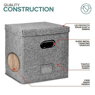 Whrcy Boite De Rangement Pour Disques Vinyles Jusqu’à 50 + 12 Pouces, Caisse Rangement Vinyle, Boîte De Rangement Pour Disques Vinyles Avec Couvercle Et Poignées Pour Déménagement, Bureau, Placard - Les Beatles, Paul McCartney, John Lennon, RIngo Starr, George Harrison Whrcy Boite De Rangement Pour Disques Vinyles Jusqu'à 50 + 12 Pouces, Caisse Rangement Vinyle, Boîte De Rangement Pour Disques Vinyles Avec Couvercle Et Poignées Pour Déménagement, Bureau, Placard – Image 6