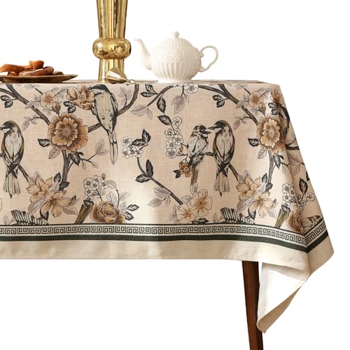 ISAENNE Designer Vintage Linen Tablecloth...