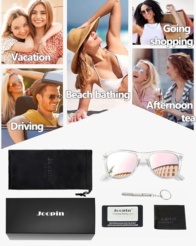 Image of Joopin Square Sunglasses Polarized UV400 Designer Sun Glasses Men Women