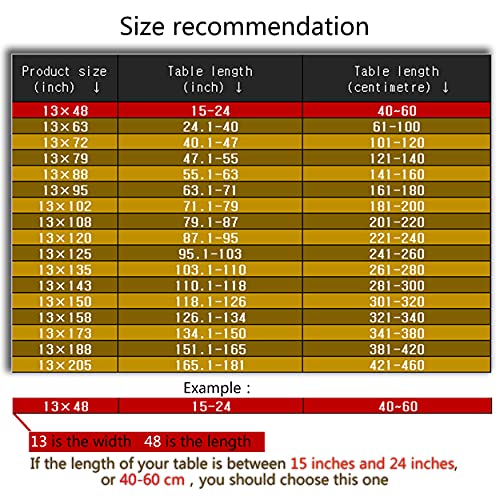 Nysmxf Gold Table Runner Luxury Thick Lined Damask Christmas Holiday Lace Beaded Cloth Runners (Gold, 13×48 Inch) #TOP3