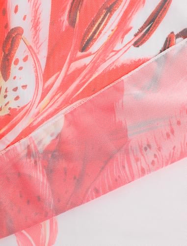 Image of ZAFUL Boho Beach Cover Ups for Women Sarong Coverups Sheer Bikini Chiffon Wraps Skirts for Swimwear