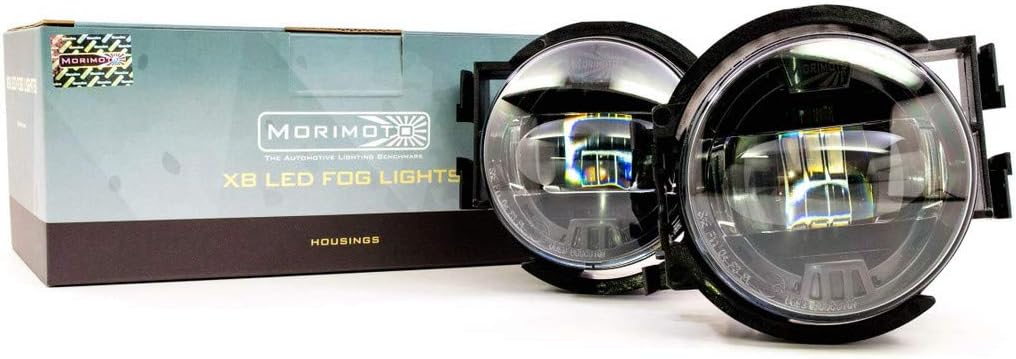 Morimoto XB LED Foglights, Type X Plug and Play Foglight Housing Upgrade, Fits 2011-2014 Subaru WRX, STI, DOT Approved Assembly with White LED Chips, UV Resistant, 10 Year Warranty (1x ‎LF040)