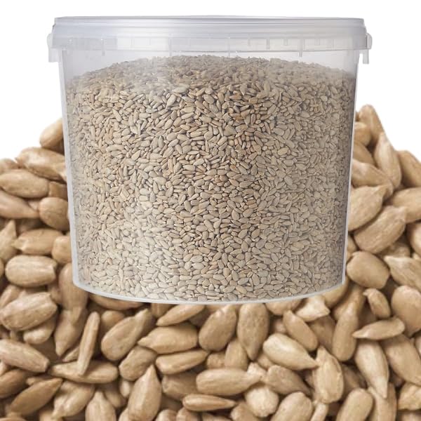 5L Sunflower Hearts for Wild Birds Food - No Mess Husk Free Bird Feed