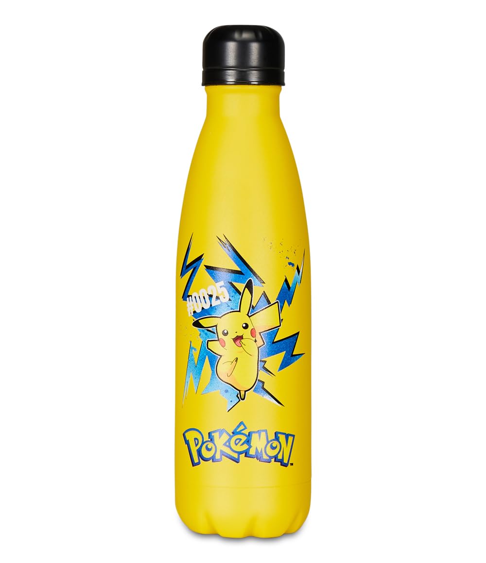 Gourde Isotherme Pokémon 460ml - Acier Inoxydable Pour Enfants | Garde Froid 24h
