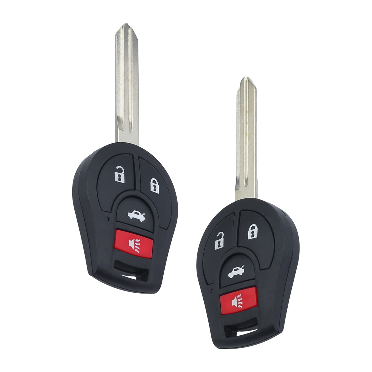 XINXUSONG 2Pcs CWTWB1U751 Car Key Fob Keyless Control Entry Remote 4 Button Vehicles Replacement Compatible with Altima NV Sentra Cube 1788D-WB1U751