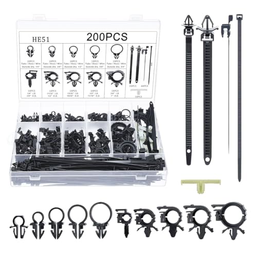 V2003 - Harness Inspection & Clip Installation - 2018-2020 Isuzu FTR 5 UHANBUT 200PCS Car Wire Loom Routing Clips, Push Mount Cable Tie Assortment Kit, 15 Different Sizes Automotive Wiring Harness Clip, Universal Replacement Part for Most Vehicles