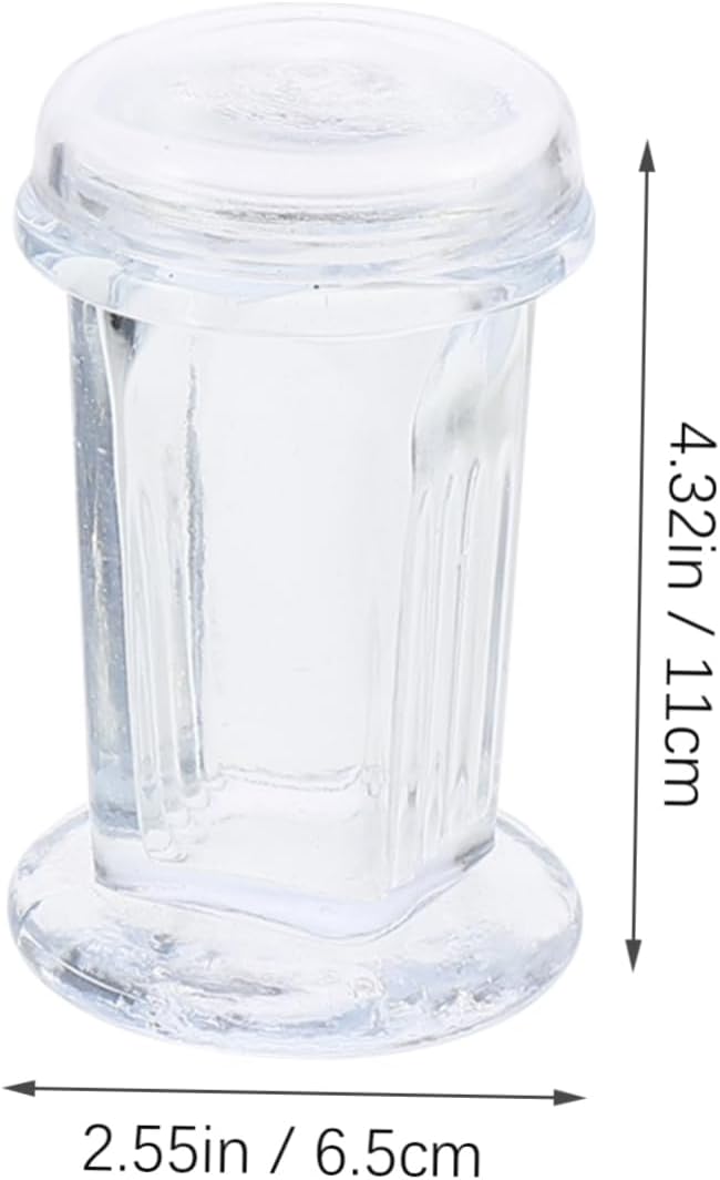 3-pack Glass Staining Tank Round Lid Lab Jar for Pickling Apothecary Jars Set