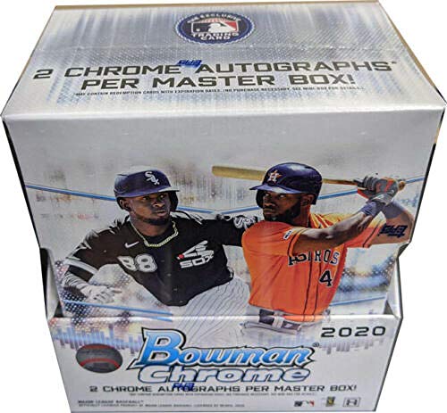 2020 Bowman Chrome Baseball Factory Sealed Hobby Master Box 2 Auto Both are On Card Autographs Chase Rookie Autographs and parallels of Luis Robert and Kyle Lewis along with stars such as Mike Trout and Aaron Judge Highly sought after chrome cards fr