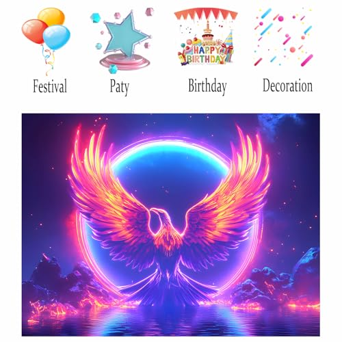 Image of Nuxovilar Phoenix Rising Wall Tapestry Polyester 78.74x59.05 In