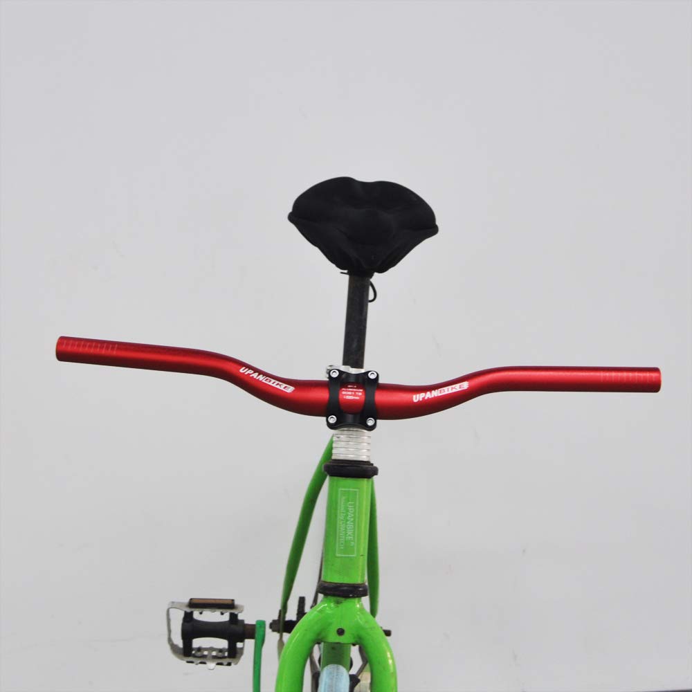 UPANBIKE MTB Mountain Bike Handlebar - Short Kids Bicycle Bar φ31.8mm*440mm/520mm 30mm Riser (440mm, Fuchsia) - Image 4