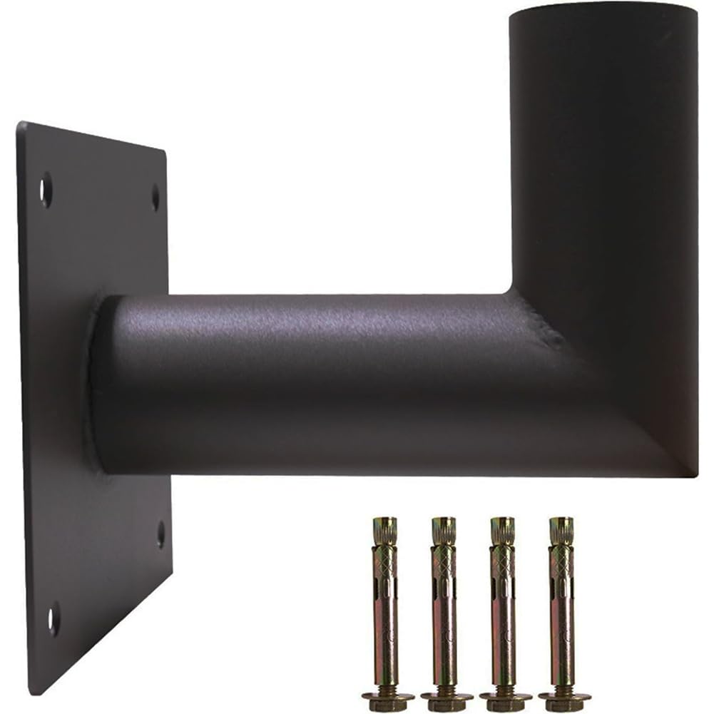 Soporte de pared de 90 grados con espiga de 2-3/8 pulgadas de diámetro exterior, adaptador de pared en forma de L para iluminación exterior de aparcamiento LED