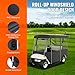 Happybuy Golf Cart Enclosure 86'', 4-Person Golf Cart Cover, 4-Sided Fairway Deluxe, 300D Waterproof Driving Enclosure with Transparent Windows, Fit for 4-Seat EZGO, Club Car, Yamaha Carts