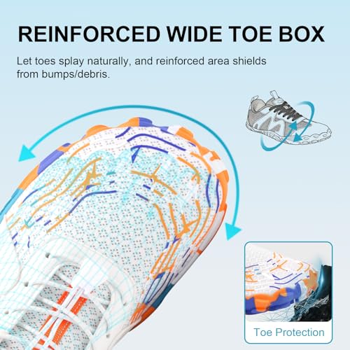 Image of ELETON Barefoot Shoes Women Men Footwear, Wide Toe Box Hiking Zero Drop Non-Slip Quick-Dry River Boat Pool Beach Water Shoes, Lightweight Swimming Running Walking Sneakers Unisex