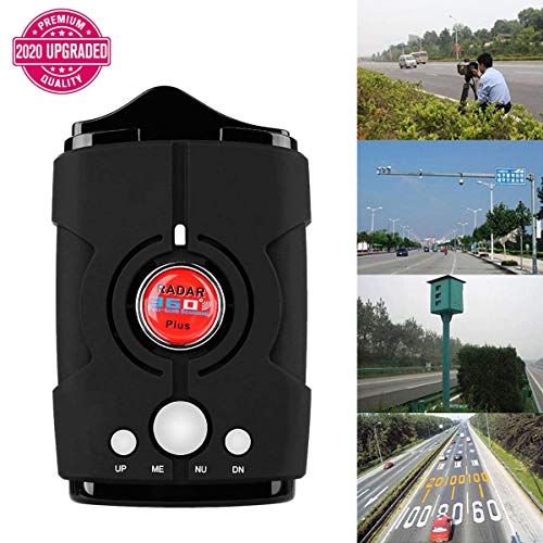 RICHOYY Radar Detector, Voice Prompt Speed, City/Highway Mode Radar Detector for Cars (Black)