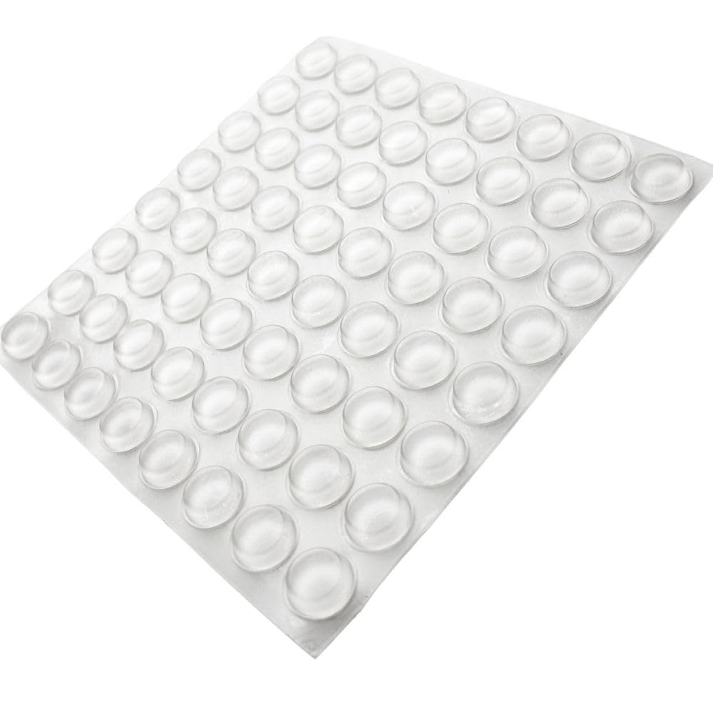 Kritika Creation Cabinet Pads, Round Self Adhesive Silicone Bumper, Soft Close Cabinet Clear Bumper Dots Rubber Cupboard Door Bumpers Used in Furniture Dampening Noise (Size - 12.7x3.5 mm, 192 pcs) (B0CWLP2Z17) Amazon Price History, Amazon Price Tracker