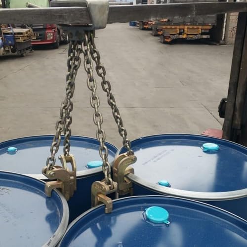 Eslinga de bidones de aceite anticaídas con cadena de acero G80 7