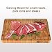 Bamboo Cutting Board Set of 2 – Durable Kitchen Chopping Boards with Juice Grooves – 15x10 & 12x8 Inch Wooden Boards for Meat, Veggies, Cheese, Bread