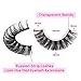 Eyelashes Russian Strip Lashes Clear Band D Curly 15mm Wispy Lashes Natural Cat Eye Lashes Look like Extensions by Yawamica