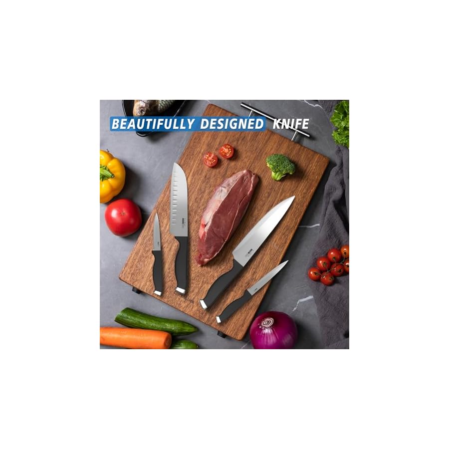 Petalirs-Knife-Set-14-Pieces-Kitchen-Knife-Set-with-Wooden-Block-Dishwasher-Safe-German-Stainless-Steel-Knife-Block-Set Petalirs Knife Set, 14 Pieces Kitchen Knife Set with Wooden Block, Dishwasher Safe, German Stainless Steel Knife Block Set