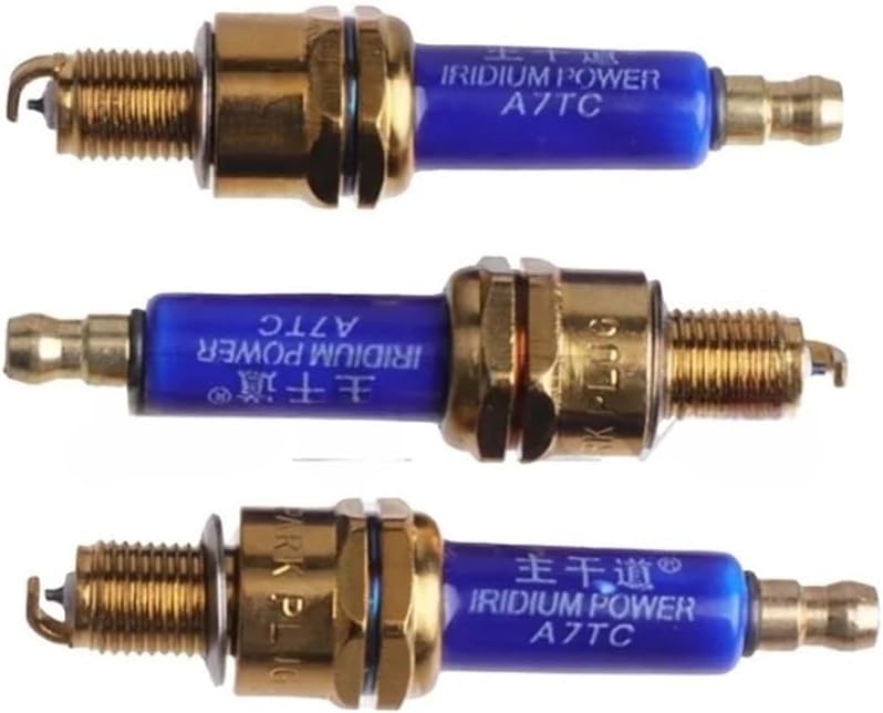 Motorcycle Accessories 3 Pcs/lot High-performance Iridium A7TC Spark Plug Compatible with GY6 50cc-150cc ATV Dirt Bike Pit Bike Scooter