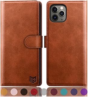 SUANPOT for iPhone 11 Pro Max case 6.5 Inch RFID Blocking Credit Card Holder, Flip Folio Book PU Leather Wallet Phone case Shockproof Cover Women Men for apple 11 Pro Max case Rose Gold