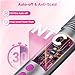 Bellelf Hair Straightener Brush, 9 Temp Settings with LED Display, 30s Fast Heating for Sleek & Smooth Hair, Dual Voltage Travel Hot Comb with 3D Brush Teeth, Portable Hair Styling Tool for Women