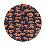 Mécanisme silencieux sans tic-tac : notre horloge murale à batterie à imprimé crevettes orange fonctionne silencieusement avec un mouvement sans tic-tac, créant une atmosphère calme. Idéale comme horloge de salle de classe, horloge murale de bureau ou horloge murale pour chambre à coucher