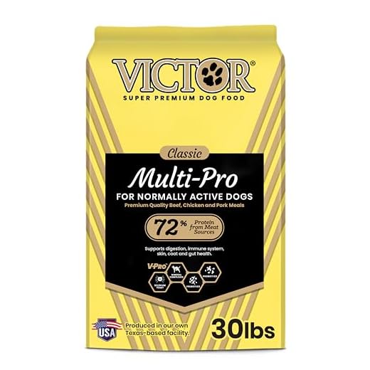 VICTOR Super Premium Dog Food – Multi-Pro Dry Canine Food – Gluten Free Dog Kibble with Beef, Chicken and Pork Protein for Normally Active Dogs – All Breeds and All Life Stages, 30 lb