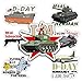 WW2 History Stickers -World War 2 for History Enthusiasts, History Teachers, and Students | 50pcs