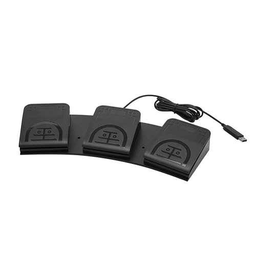 iKKEGOL USB Triple Foot Pedal Switch Control