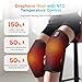 COMFIER Heated Knee Massager with Vibration, Graphene Heating Knee Wrap with 5 Modes, Adjustable Size for All User