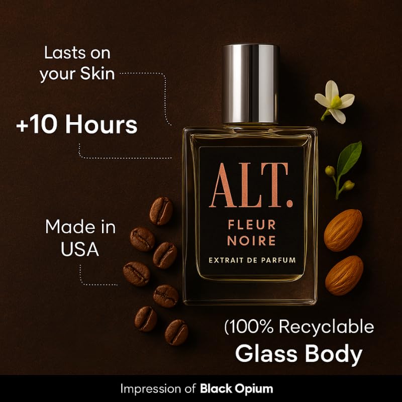 ALT. FRAGRANCES Fleur Noire 100ml Inspired by BlackOpium Extrait de Parfum Long Lasting Perfume for Women, Signature Scent Women’s Fragrance - Image 3