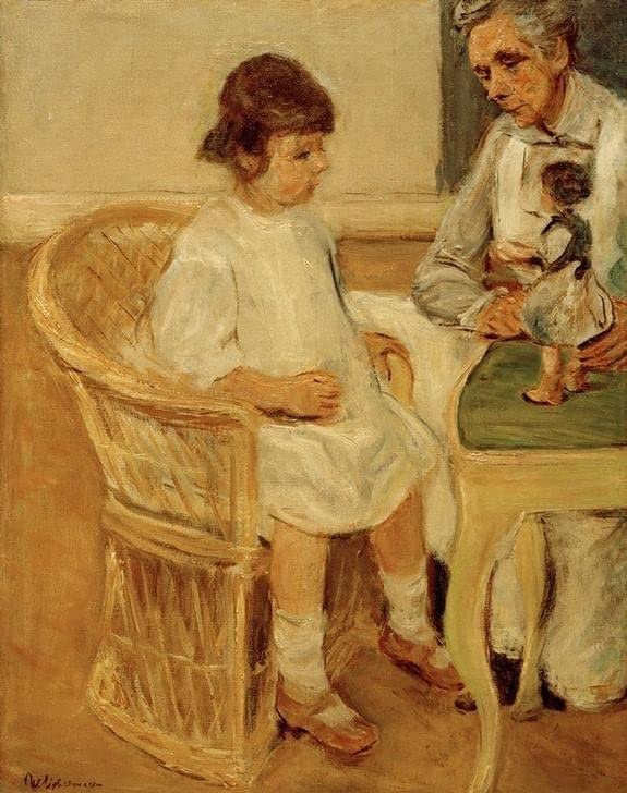 Max Liebermann poster toile 58 x 90 cm habiller grand mur vide tableau chambre sans cadre