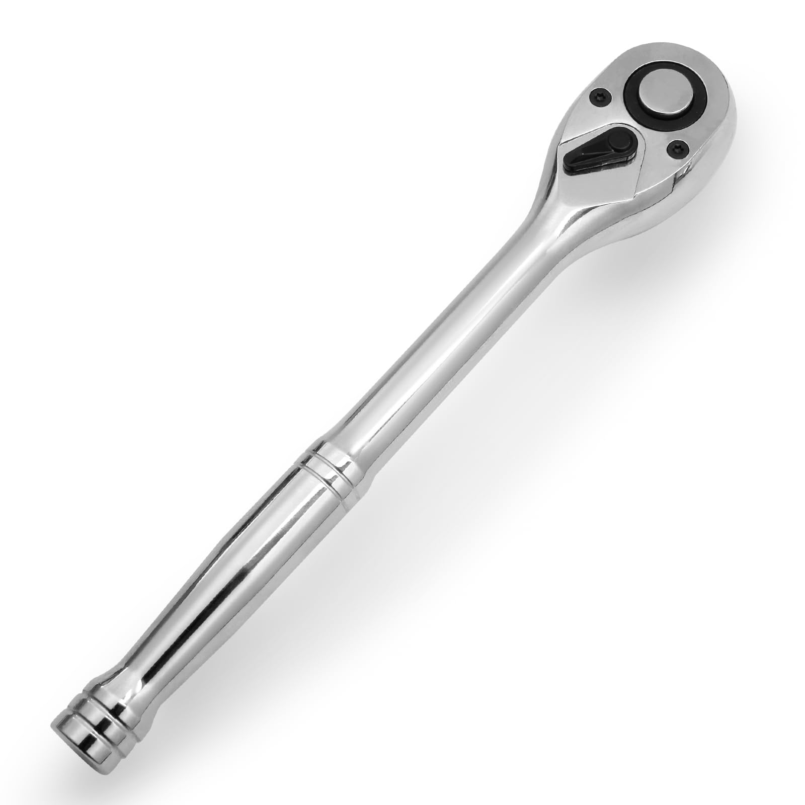 HARSKIYER 1/4 Inch Drive Ratchet Wrench, 72-Tooth Quick-Release Reversible Wrench, Chrome Vanadium Steel Wrench Tool, 5.8 Inch Length Full Polished