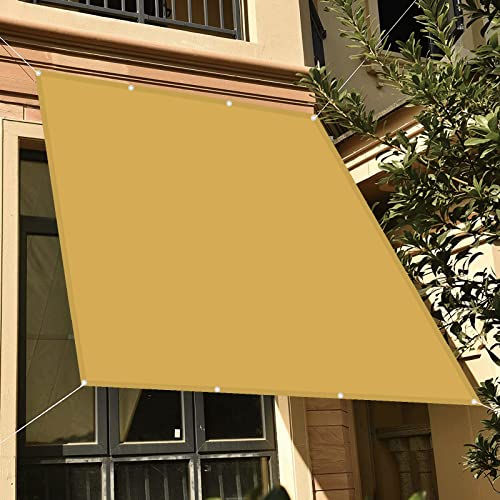 Voile d'ombrage résistant à 95% des UV crème 2,5x6 m pour une fraîcheur maximale de piscine