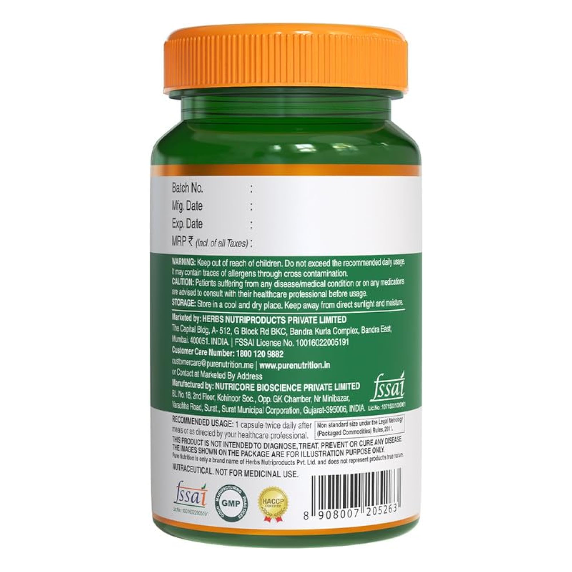 Kidney Detox Supplement with Punarnava and Turmeric Extracts
