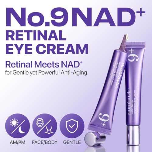 numbuzin No.9 NAD+ Retinal Volumetox Eye Cream, Anti-Aging Treatment for Wrinkles, Fine Lines, Dark Circles & Dark Spots, Gentle Retinal Formula with Peptides & Niacinamide, 0.67 fl. oz. - Image 2