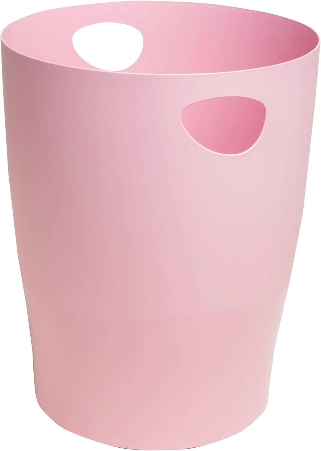 Exacompta - Ref 45371D - 1 Waste Paper Bin with Handles ECOBIN Autentik - Large Capacity 15 L - Dimensions 26.3 x 26.3 x 33.5 cm - Office or Home - Pink Candy