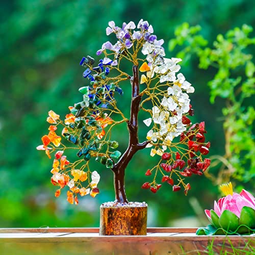 Yatskia Crystals And Healing Stones - Chakra Tree Of Life - Healing Crystals - Meditation Accessories - Chakra Stones - Spiritual Decor - Tree Of Life Decor - Stones And Crystals - Artificial Tree #TOP4