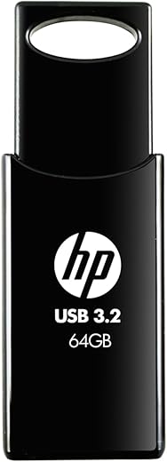 HP 712w 64GB USB 3.2 Flash Drive- Black