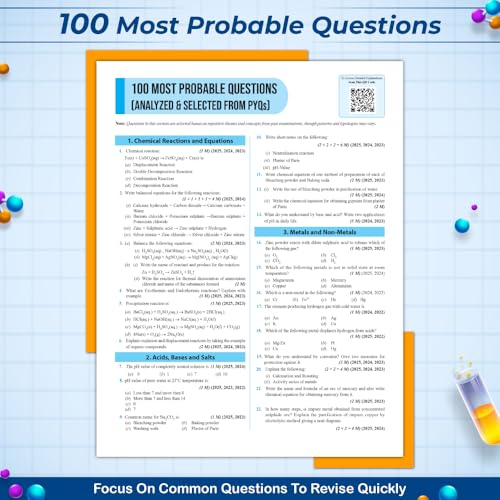 Image of PW UP Board Phod Class 10 Science Question Bank Chapterwise with 14 Mind Maps and PYQs For 2026 Board Exam | 100 Most Probable Questions and Model Papers with OMR Sheet