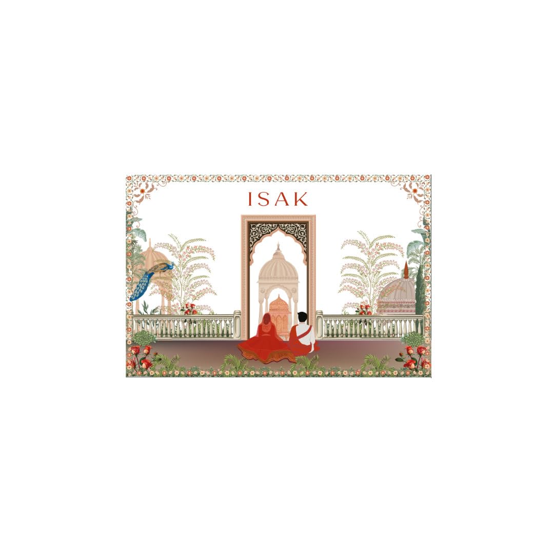 ISAK Attar Festive Gift Box, Itra Perfume Oil, Unisex, Fresh, Alcohol-Free | Long Lasting Fragrance, Luxury Roll-On, Travel Size, Pocket-Friendly (First Rain, Crimson Oudh) 12 ml