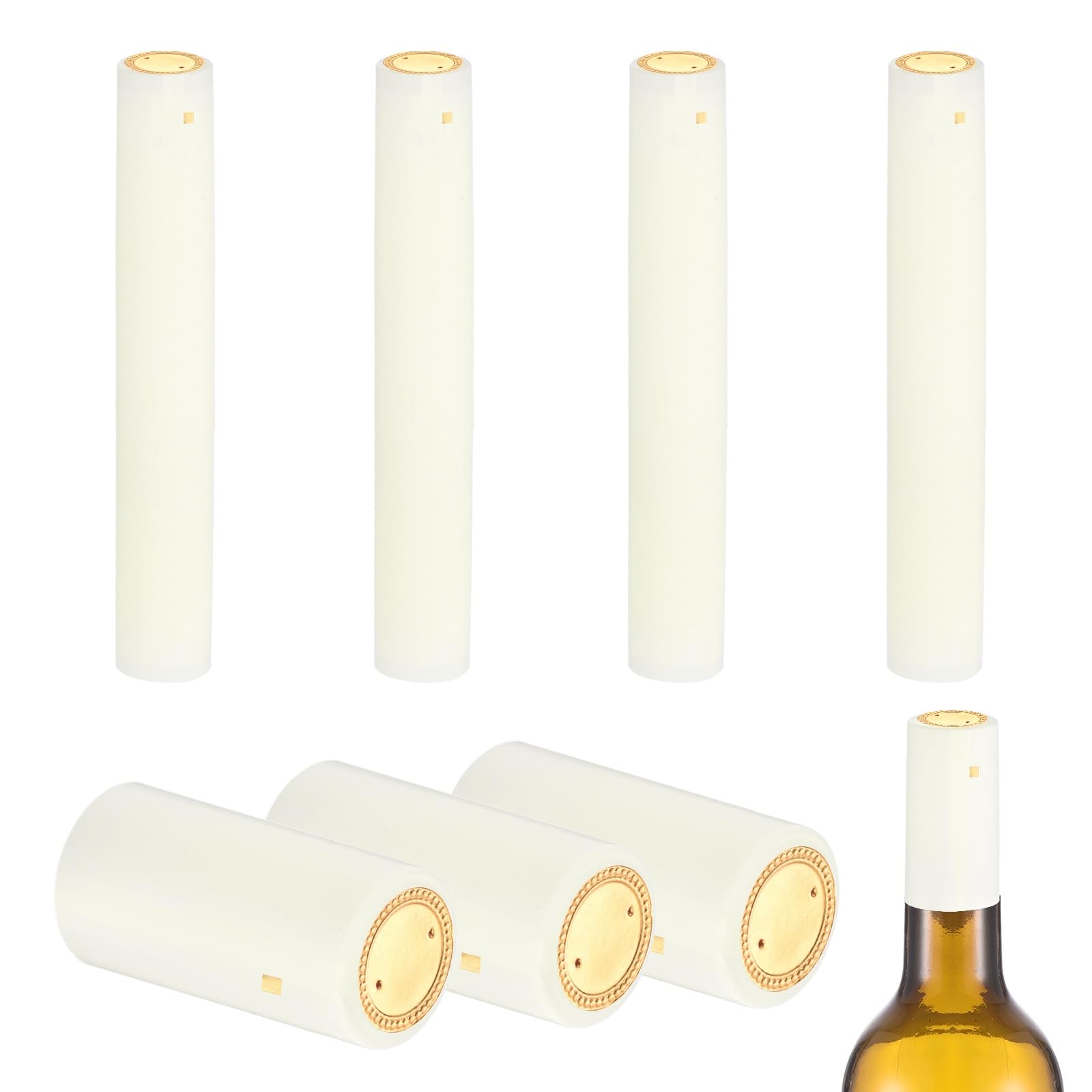 Capsules thermorétractables en PVC avec languette ouverture facile lot de 110