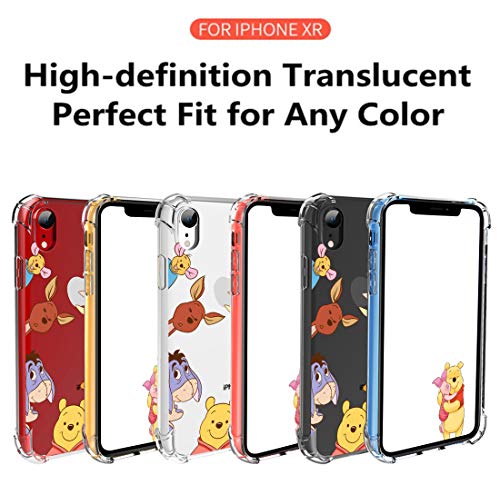 Coralogo For Iphone Xr Tpu Case, 3D Cute Cartoon Funny Design Character Protective Chic Kawaii Fashion Fun Cool Unique Designer Cover Skin Teens Kids Girls Women Cases For Iphone Xr 6.1" (Weini Pooh #TOP6