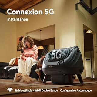 CATLINK Litière Autonettoyante pour Chat, Bac à Litière Automatique avec Dessus Ouvert, Connexion 5 GHz, Grande Capacité 12L, Pour Tous les Types de Litière, Idéal pour Famille Multi-Chats(Gris foncé)