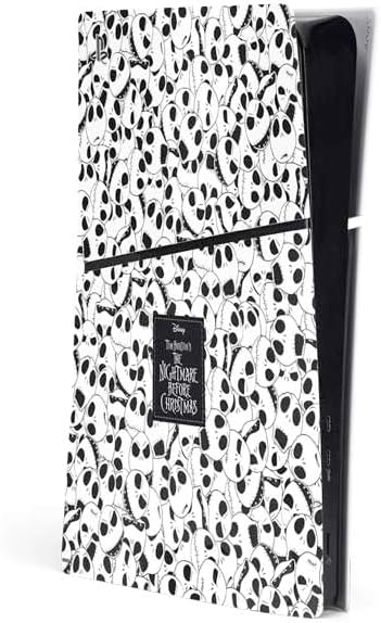 Skinit Decal Gaming Skin Compatible with PS5 Slim Digital Edition Console - Officially Licensed Disney The Nightmare Before Christmas Jack Skellington Art Design