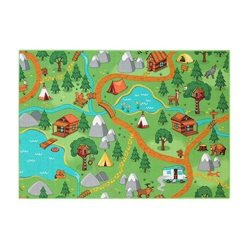 Carpet Studio Teppich Kinderzimmer 95x133cm, Kinderteppich, Spielteppich Straße Jungen & Mädchen,...