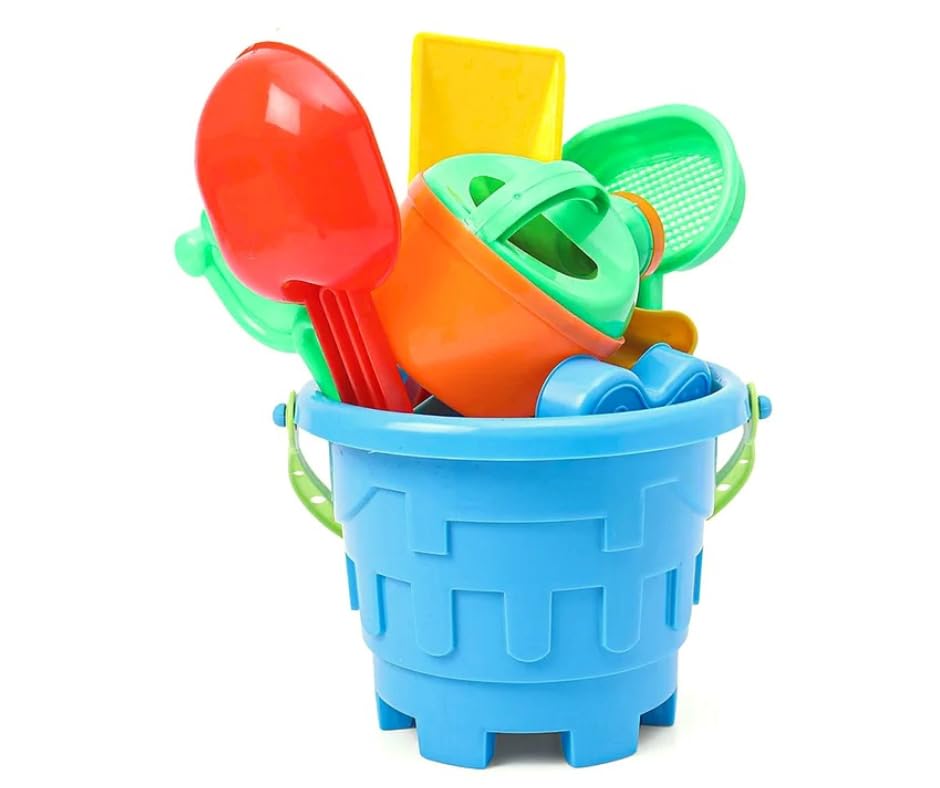 Beach Play Toys Set | Sand Castle Play Set with Bucket, Shovels & Molds for Kids | Summer Fun Activity Playset & Gardening Tool | Ideal Gift for Kids - Multicolor (B09P4Z38HN) Amazon Price History, Amazon Price Tracker